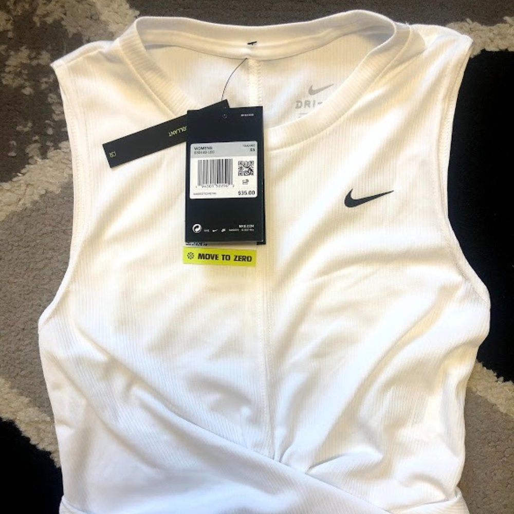 White Crop Top Nike
